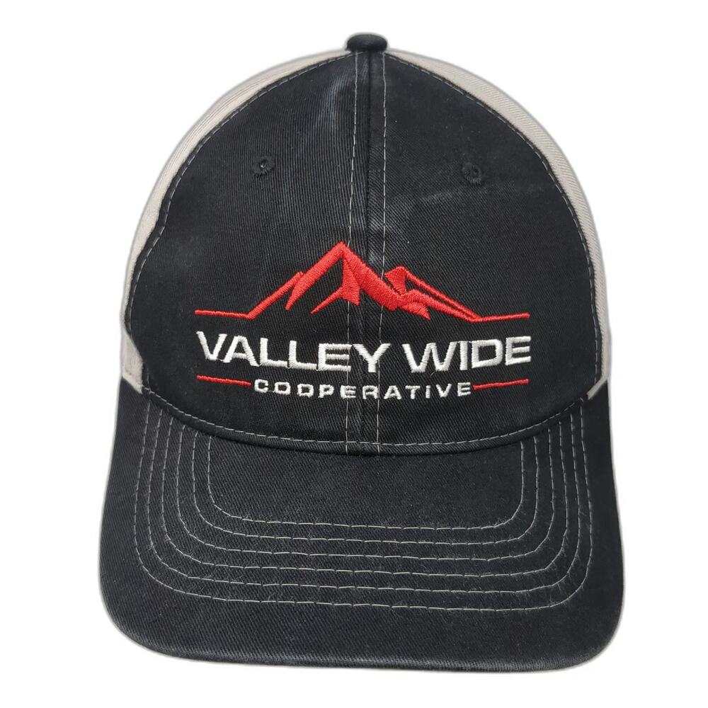 Vie Snapback Black Gray One Size Valley Wide Cooperative 100 Years Service Hat